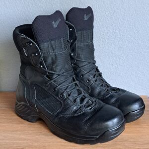 Danner Kinetic Men 9.5 Black Leather 8” Tactical Boots Waterproof Outdoor Lace